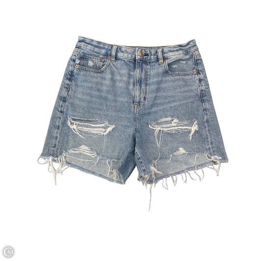 Shorts By American Eagle In Blue Denim, Size: M