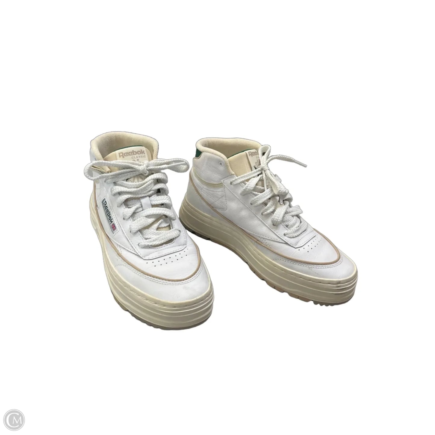 Shoes Sneakers Platform By Reebok In Green & White, Size: 7.5