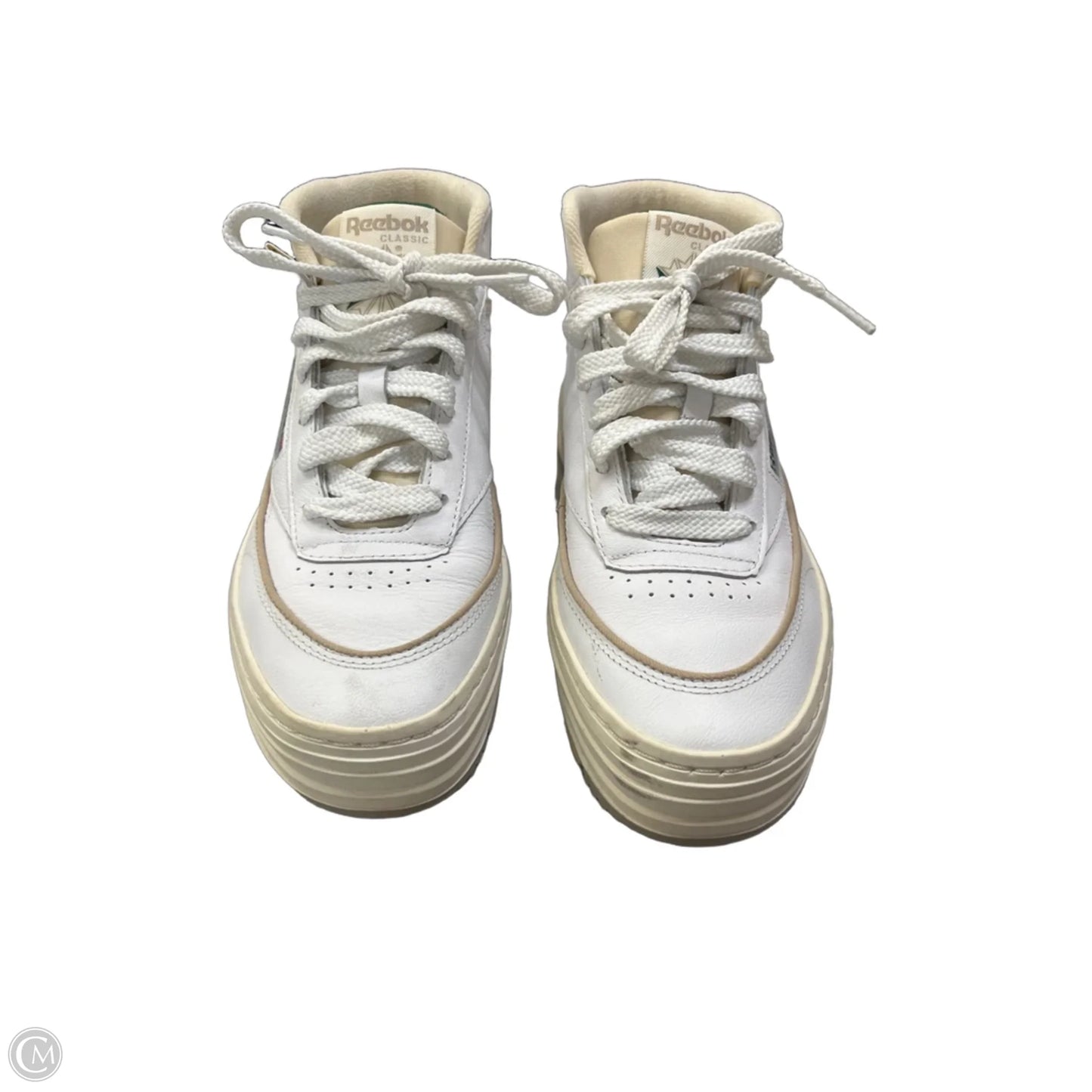 Shoes Sneakers Platform By Reebok In Green & White, Size: 7.5