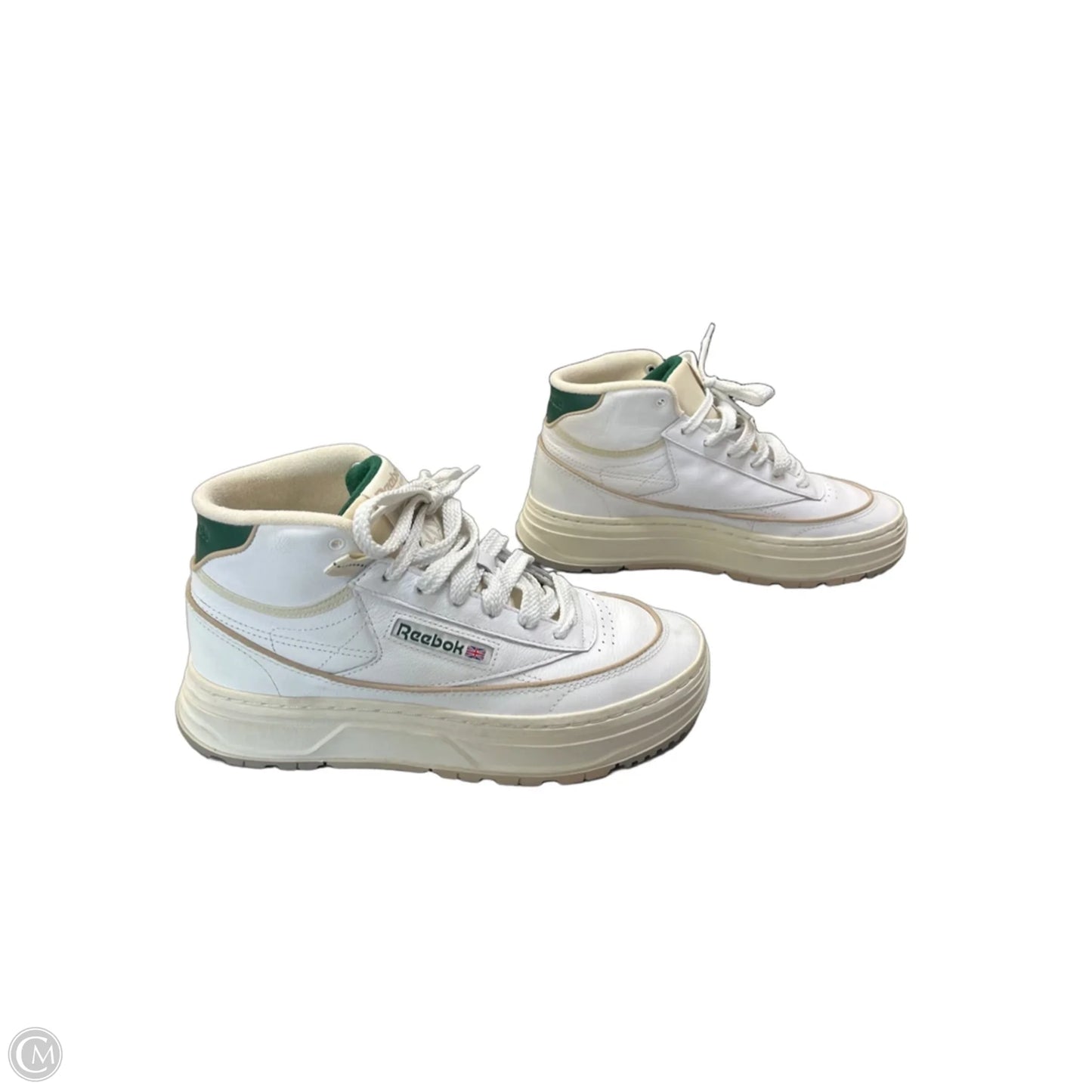 Shoes Sneakers Platform By Reebok In Green & White, Size: 7.5