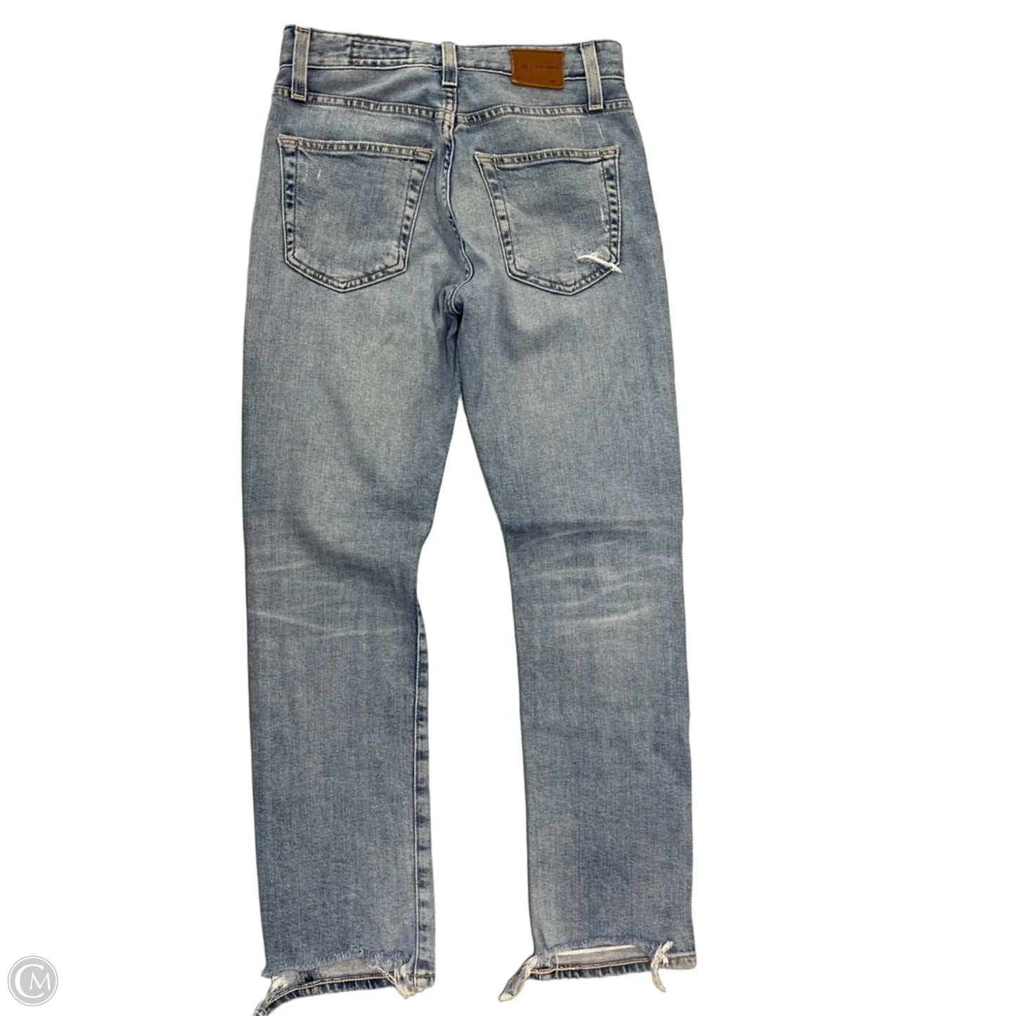 Jeans Straight By Ag Jeans In Blue Denim, Size: 0