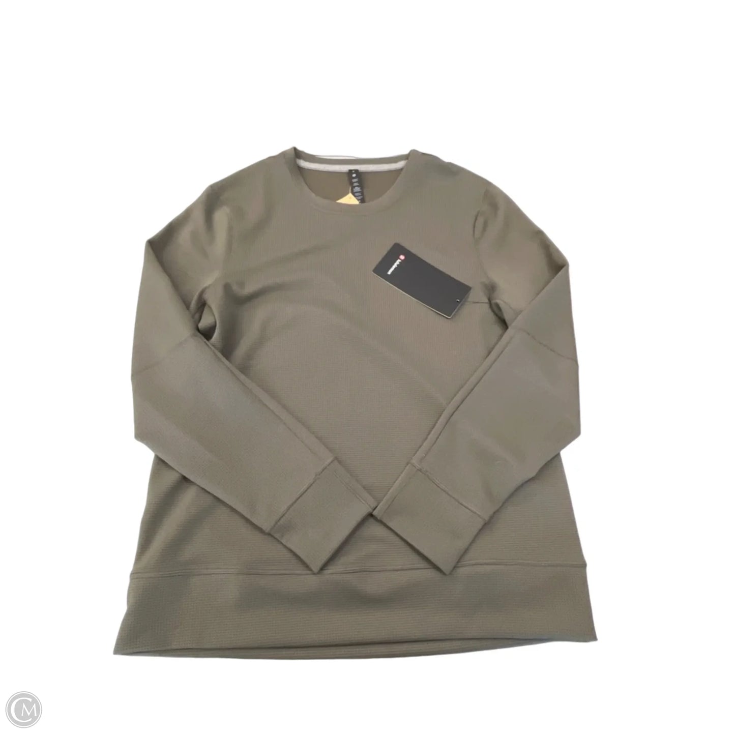 Athletic Top Long Sleeve Crewneck By Lululemon In Green, Size: M