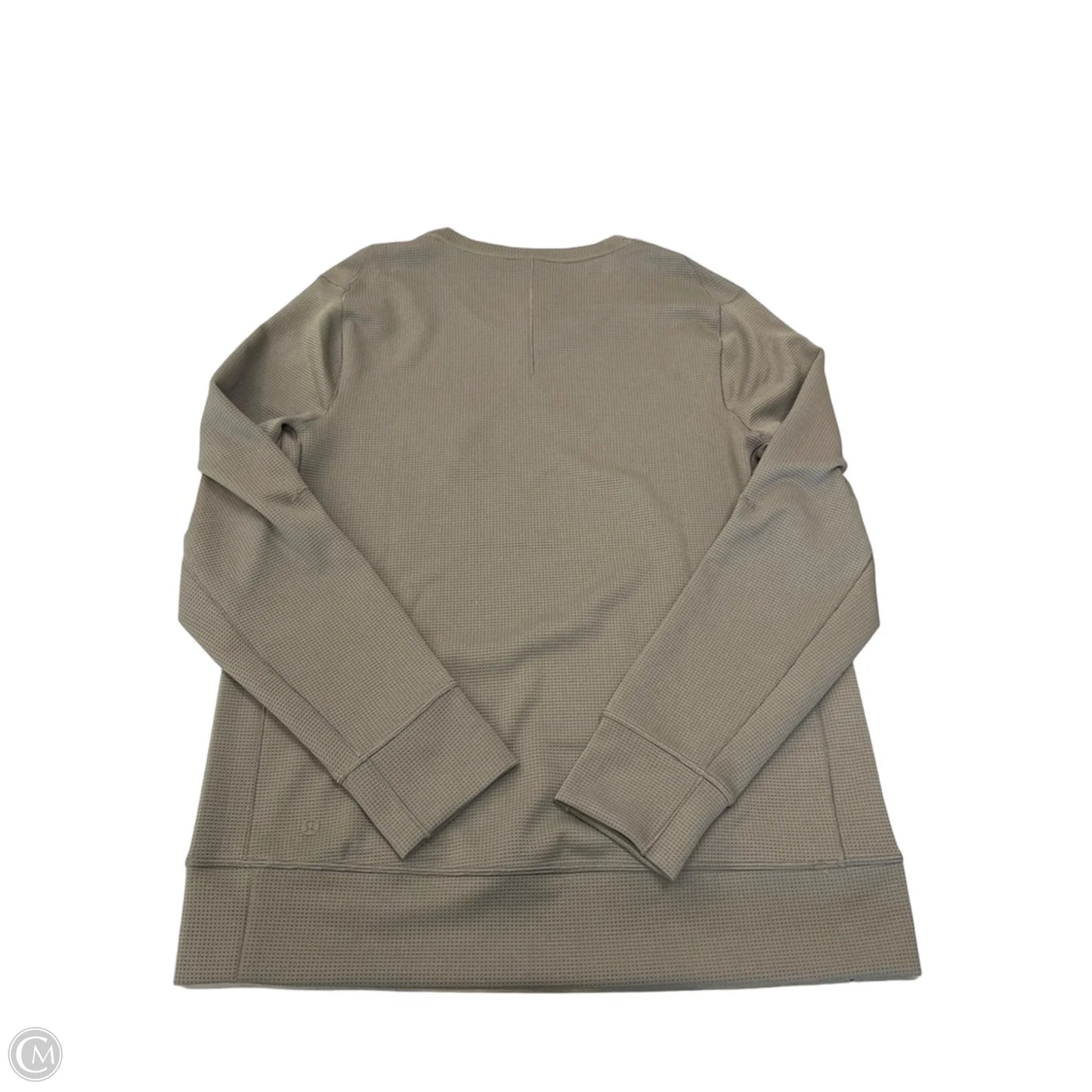Athletic Top Long Sleeve Crewneck By Lululemon In Green, Size: M