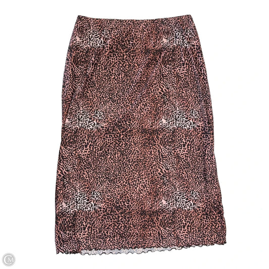 Skirt Midi By Cmf In Leopard Print, Size: Xxl