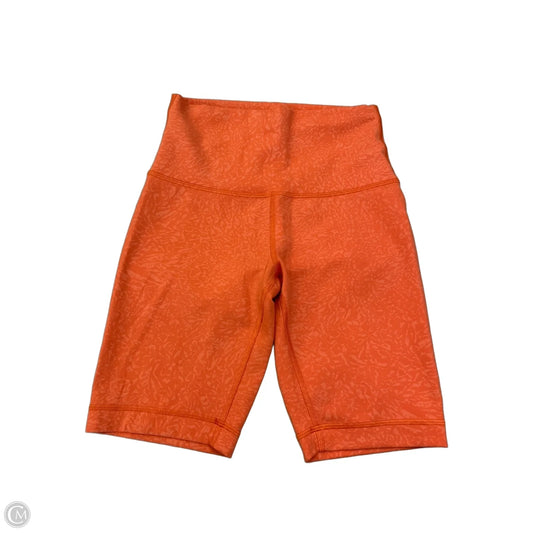 Athletic Shorts By Lululemon In Orange, Size: S