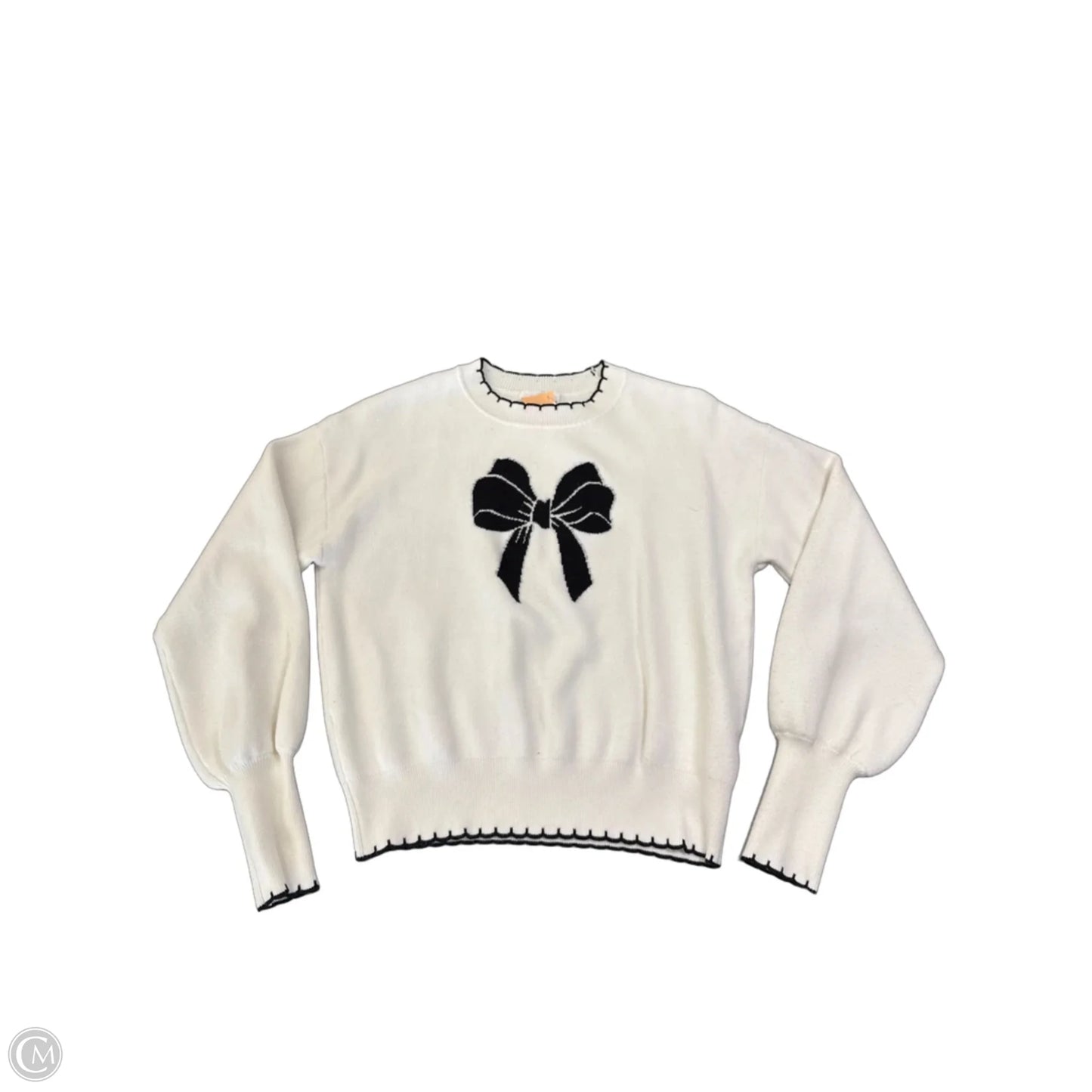 Sweater By Clothes Mentor In White, Size: S
