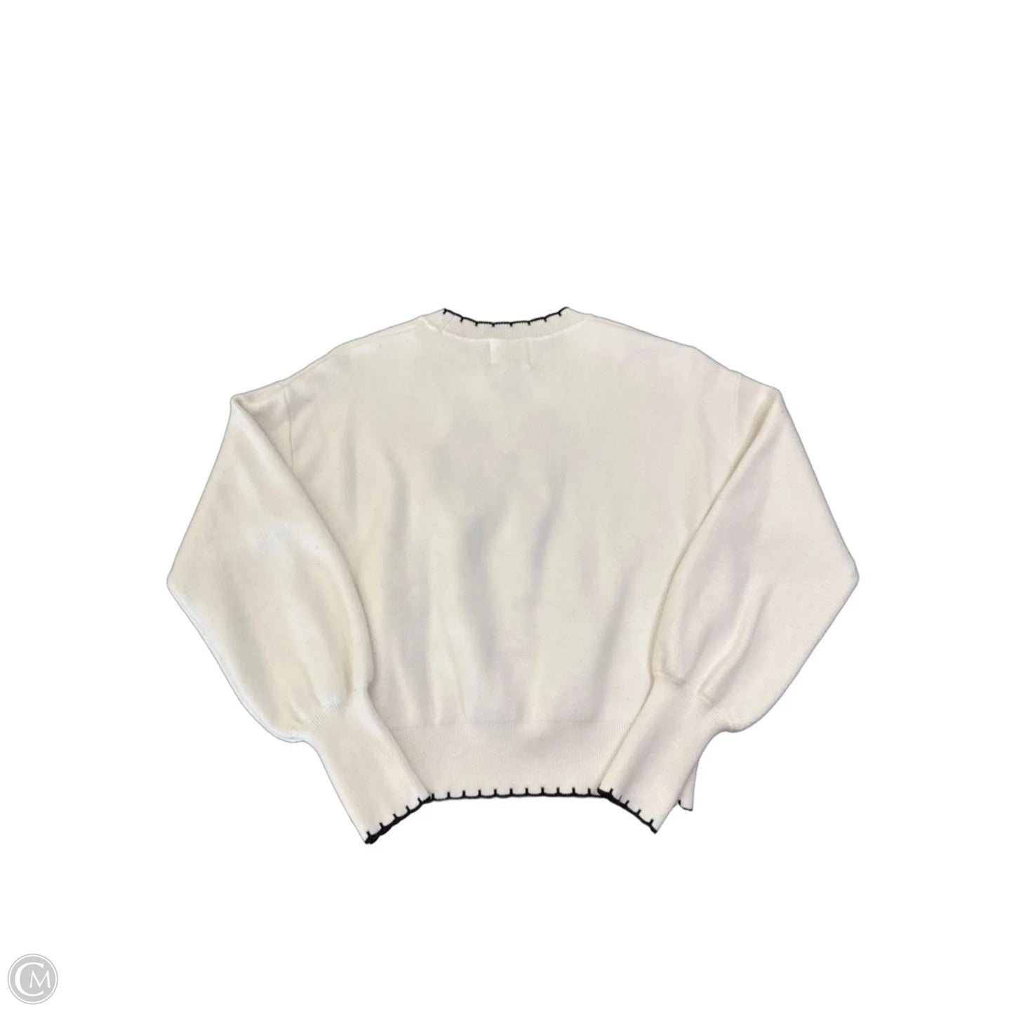 Sweater By Clothes Mentor In White, Size: S