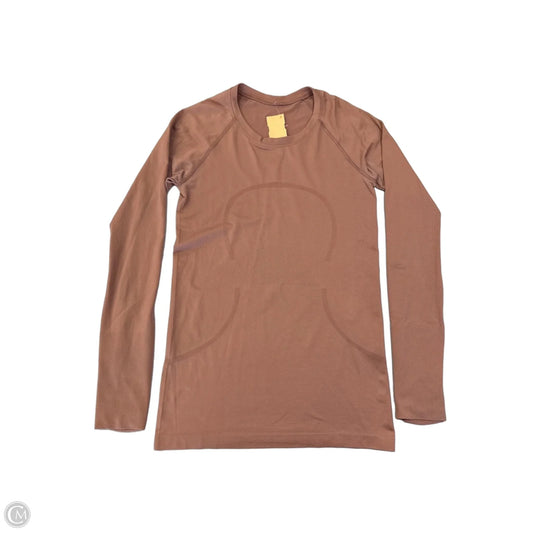 Athletic Top Long Sleeve Crewneck By Lululemon In Blue, Size: S