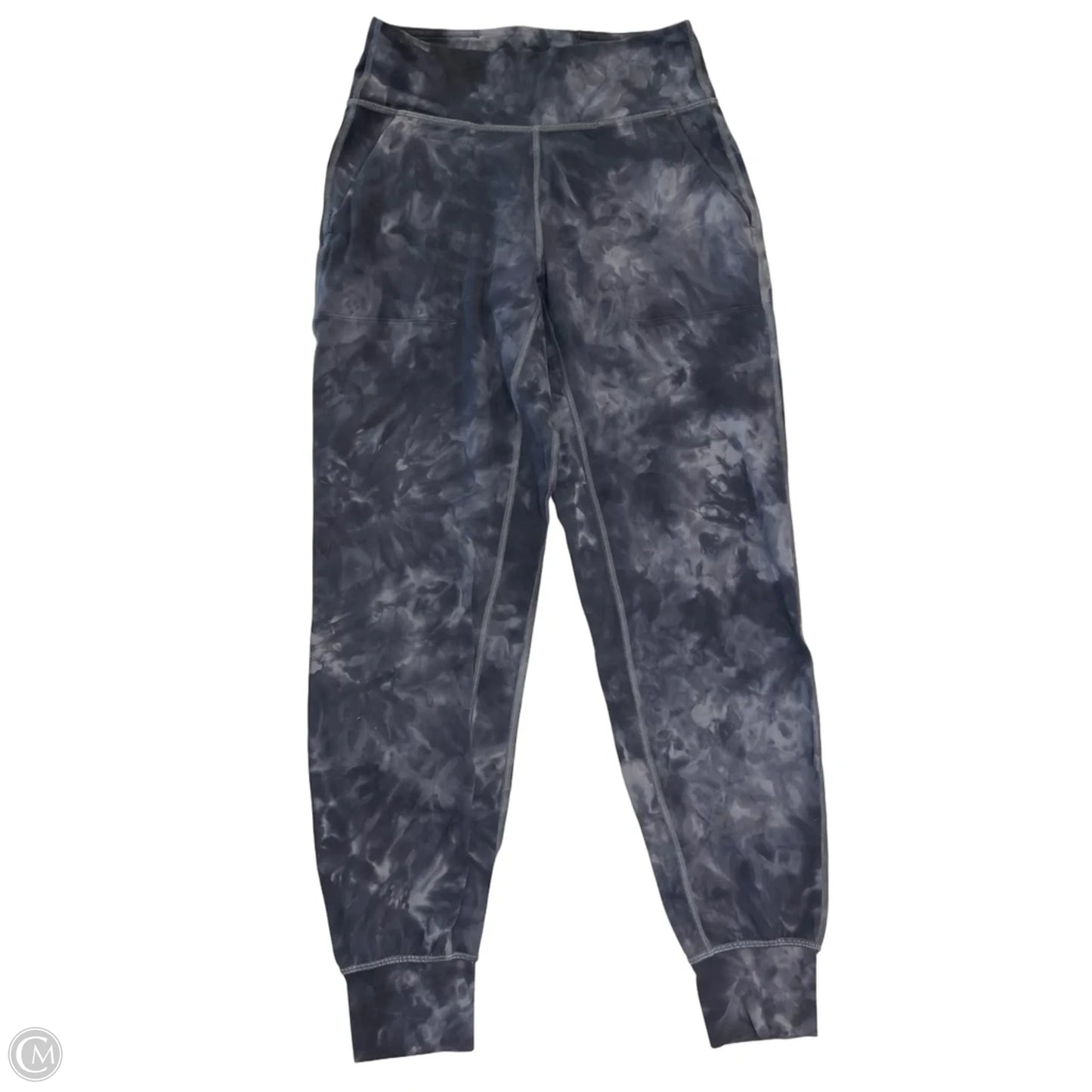 Athletic Pants By Lululemon In Black & Grey, Size: S