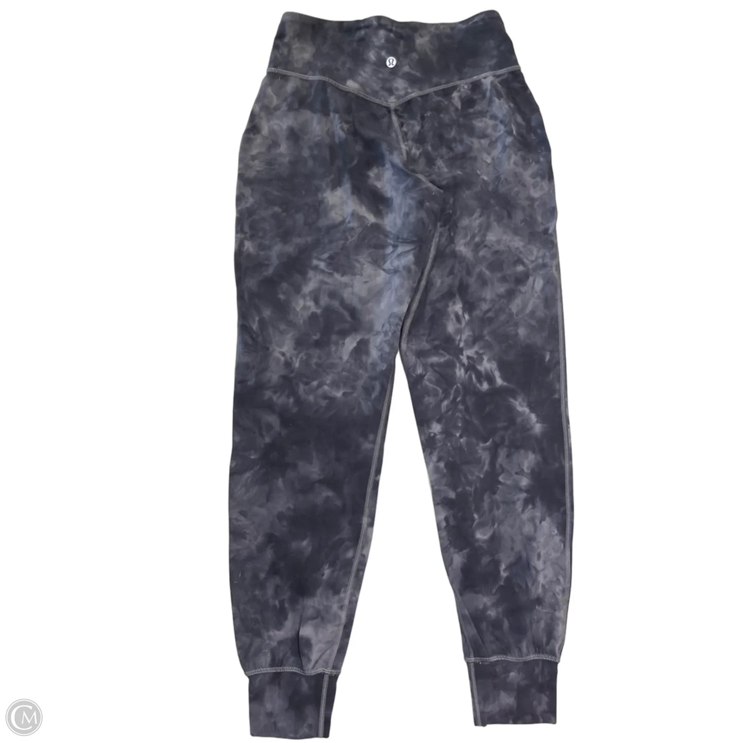 Athletic Pants By Lululemon In Black & Grey, Size: S