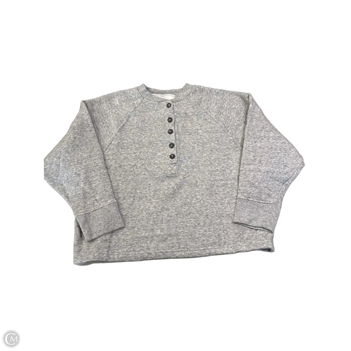 Sweatshirt Crewneck By Madewell In Grey, Size: S