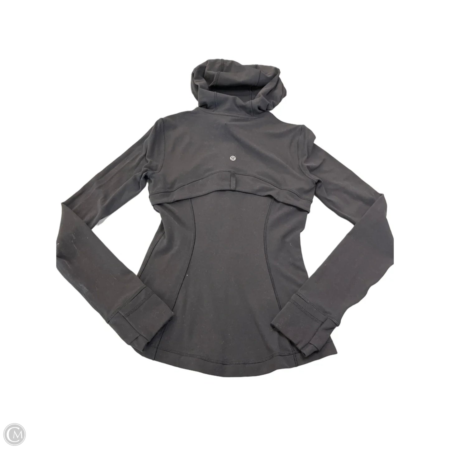 Athletic Jacket By Lululemon In Black, Size: S