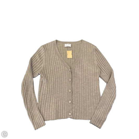 Top Long Sleeve By Allie Rose In Tan, Size: S
