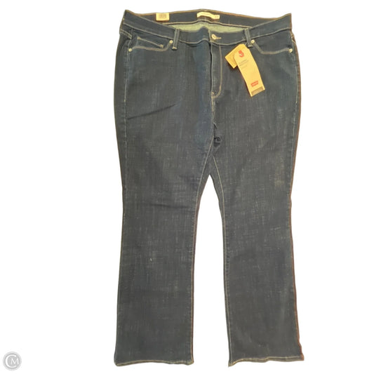 Jeans Boot Cut By Levis In Blue Denim, Size: 22