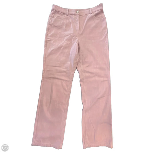 Jeans Straight By Akris In Pink Denim, Size: 8