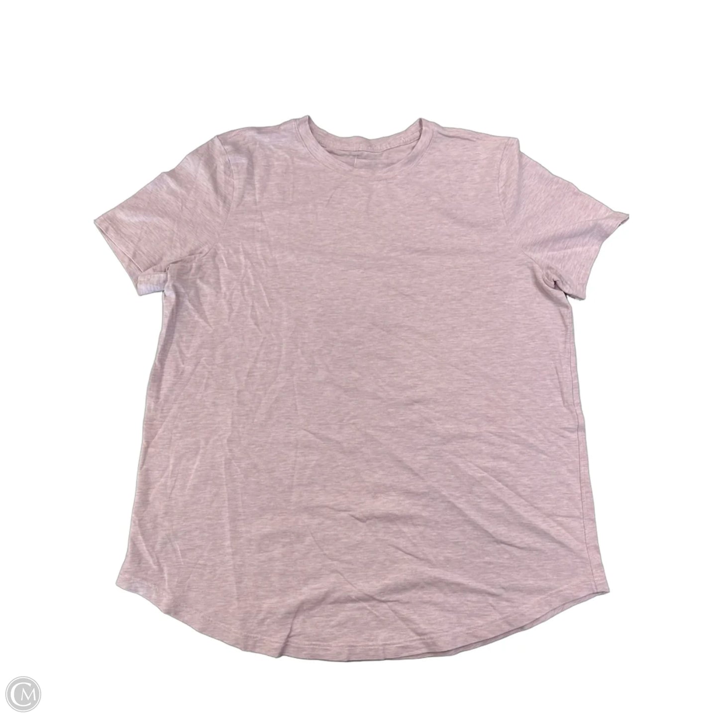 Athletic Top Short Sleeve By Lululemon In Pink, Size: S