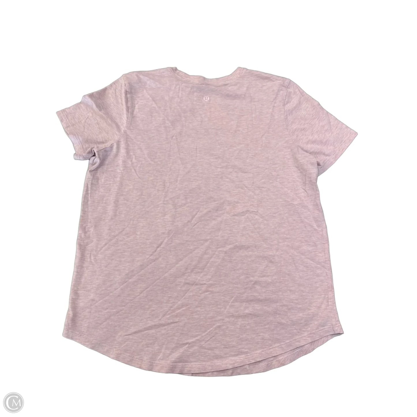 Athletic Top Short Sleeve By Lululemon In Pink, Size: S