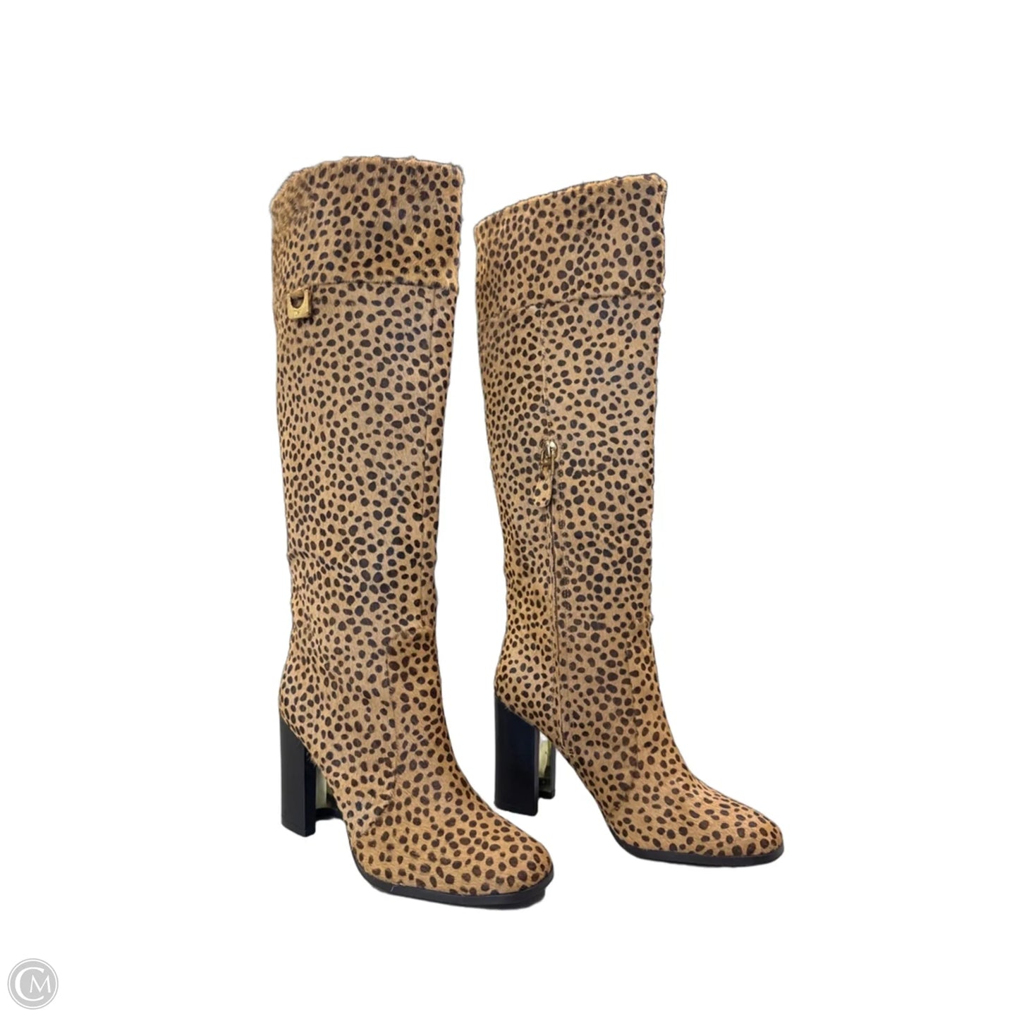 Boots Designer By Diane Von Furstenberg In Animal Print, Size: 7.5