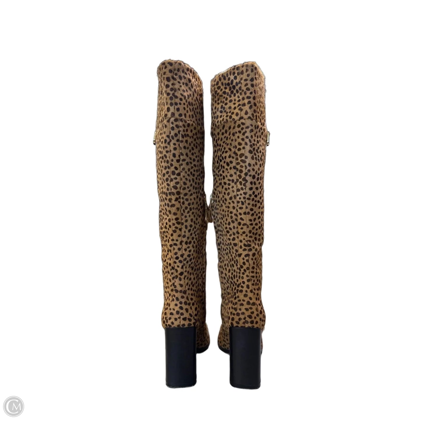 Boots Designer By Diane Von Furstenberg In Animal Print, Size: 7.5