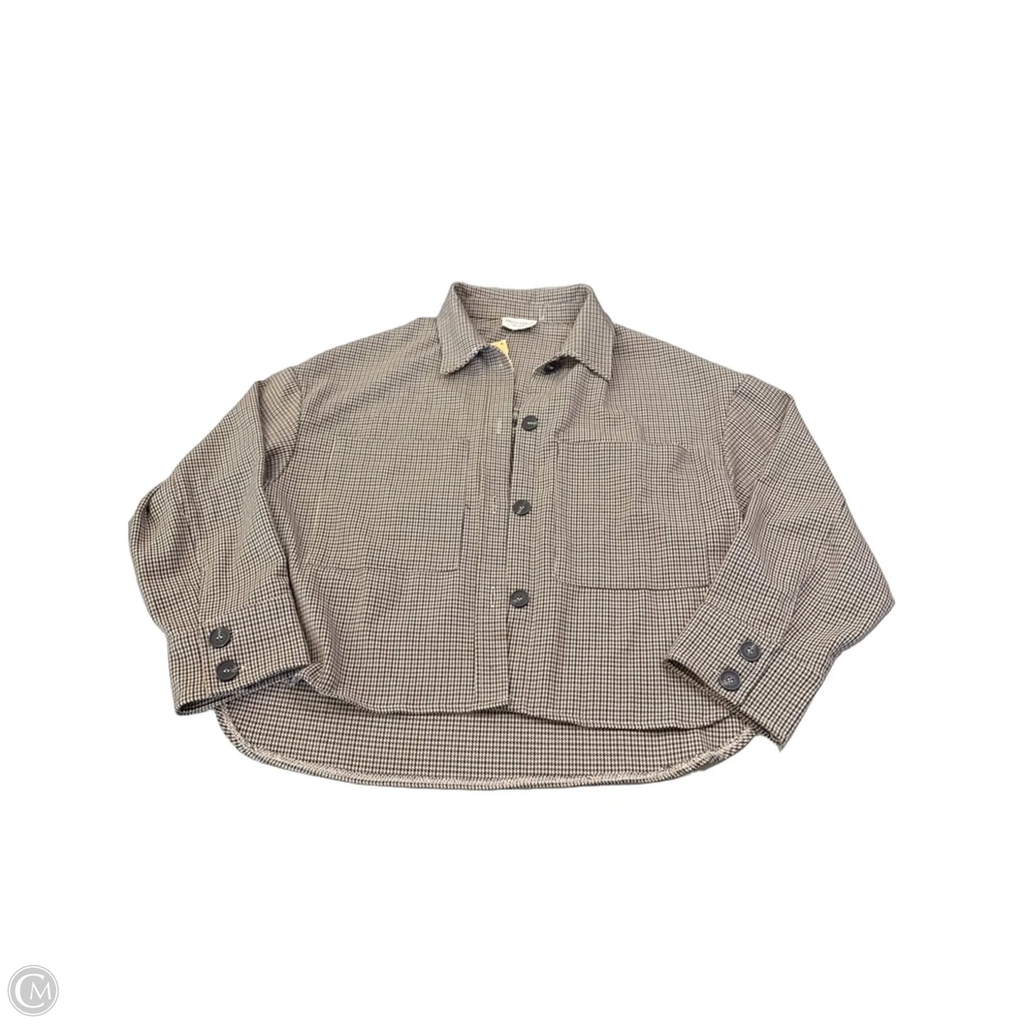 Jacket Shirt By Dress Forum In Checkered Pattern, Size: S