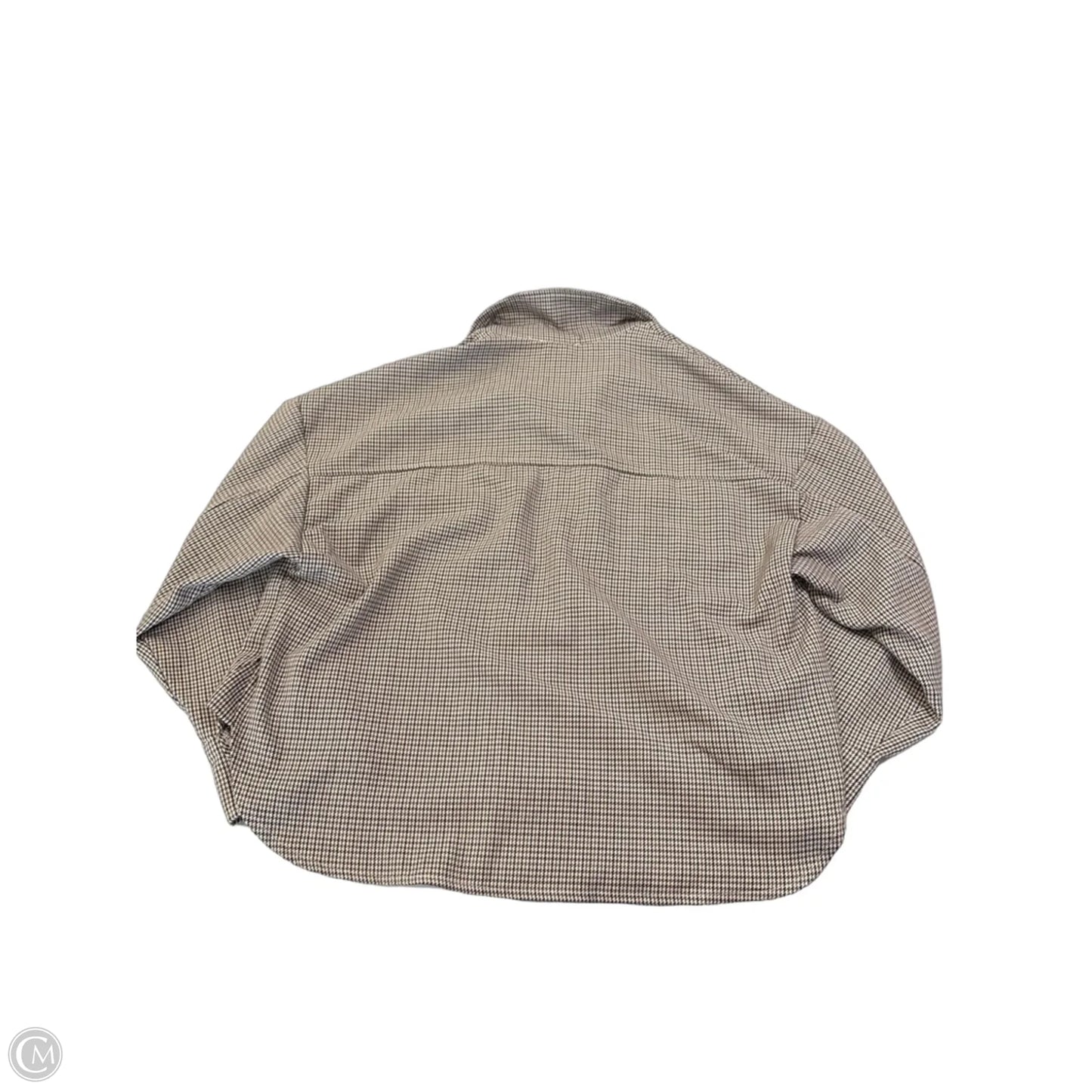 Jacket Shirt By Dress Forum In Checkered Pattern, Size: S