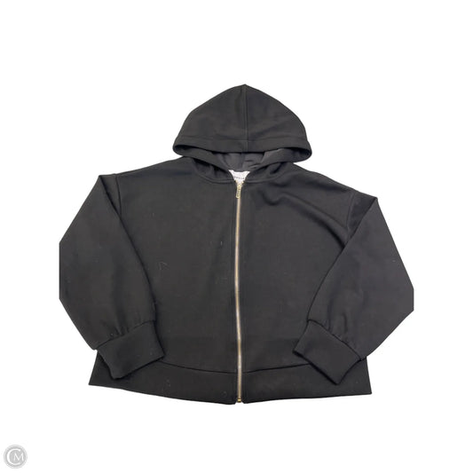 Sweatshirt Hoodie By Industry In Black & Gold, Size: L
