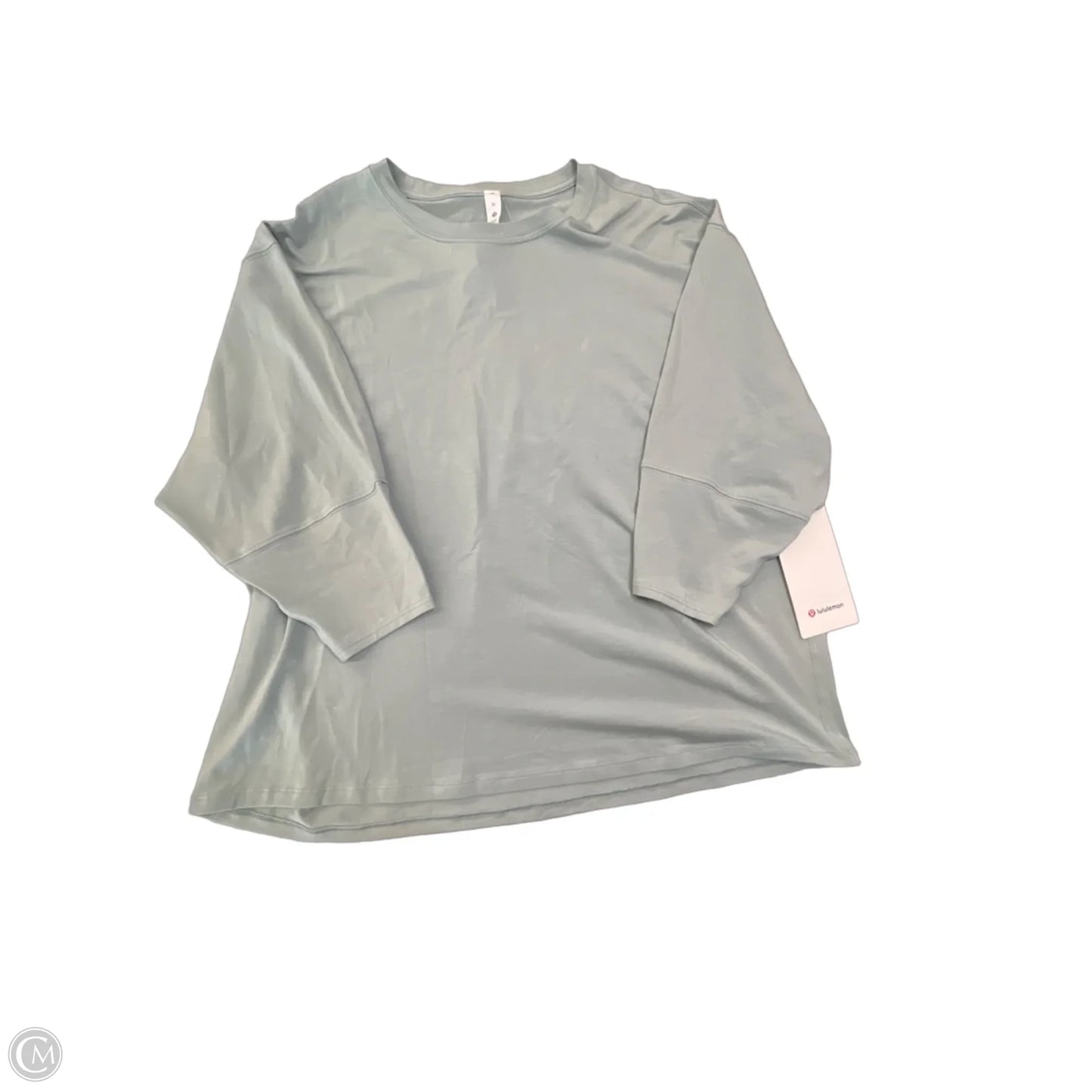 Athletic Top Long Sleeve Crewneck By Lululemon In Green, Size: M
