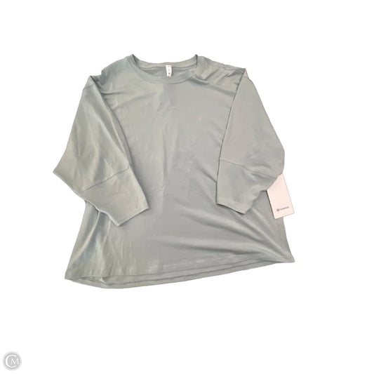 Athletic Top Long Sleeve Crewneck By Lululemon In Green, Size: M