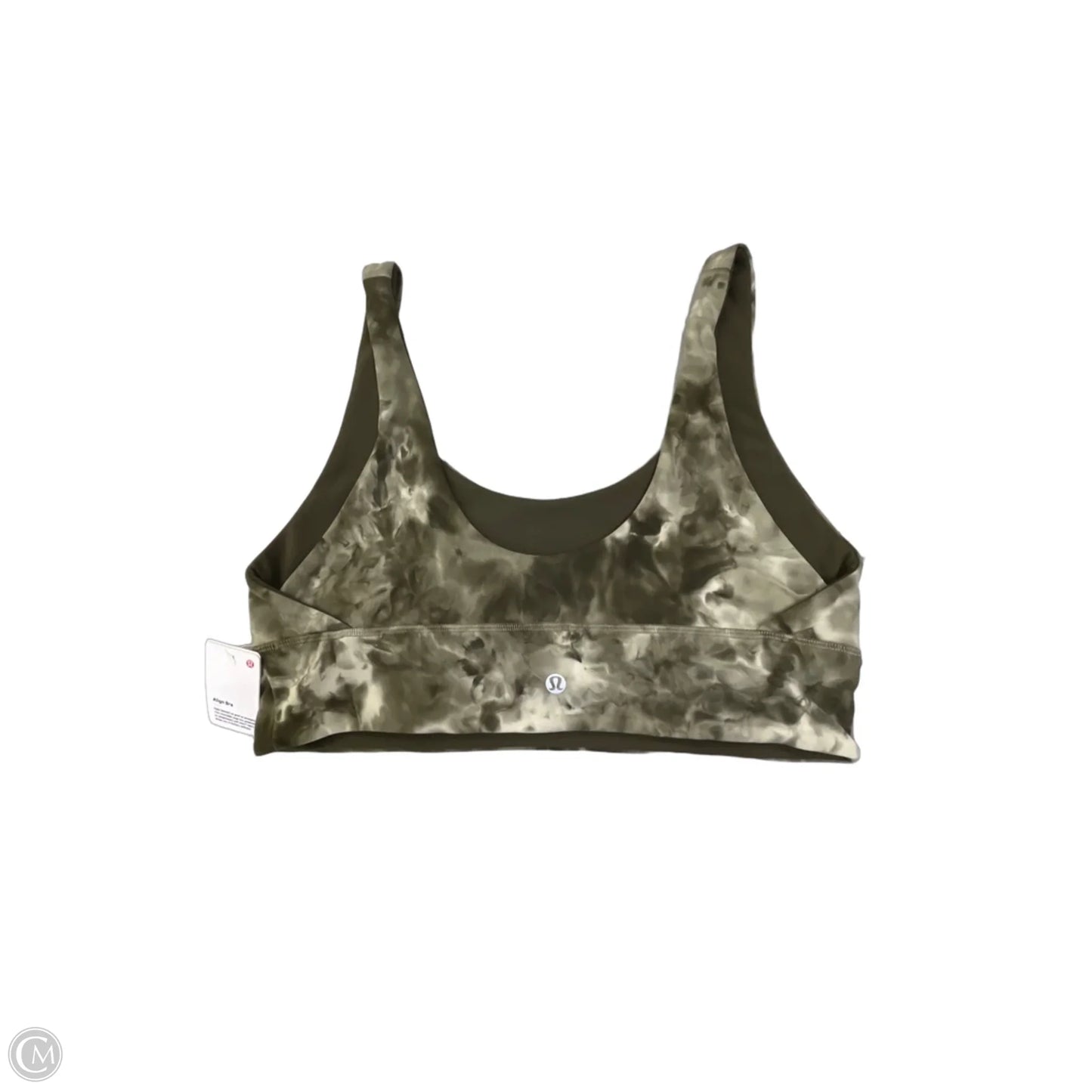 Athletic Bra By Lululemon In Tie Dye Print, Size: L