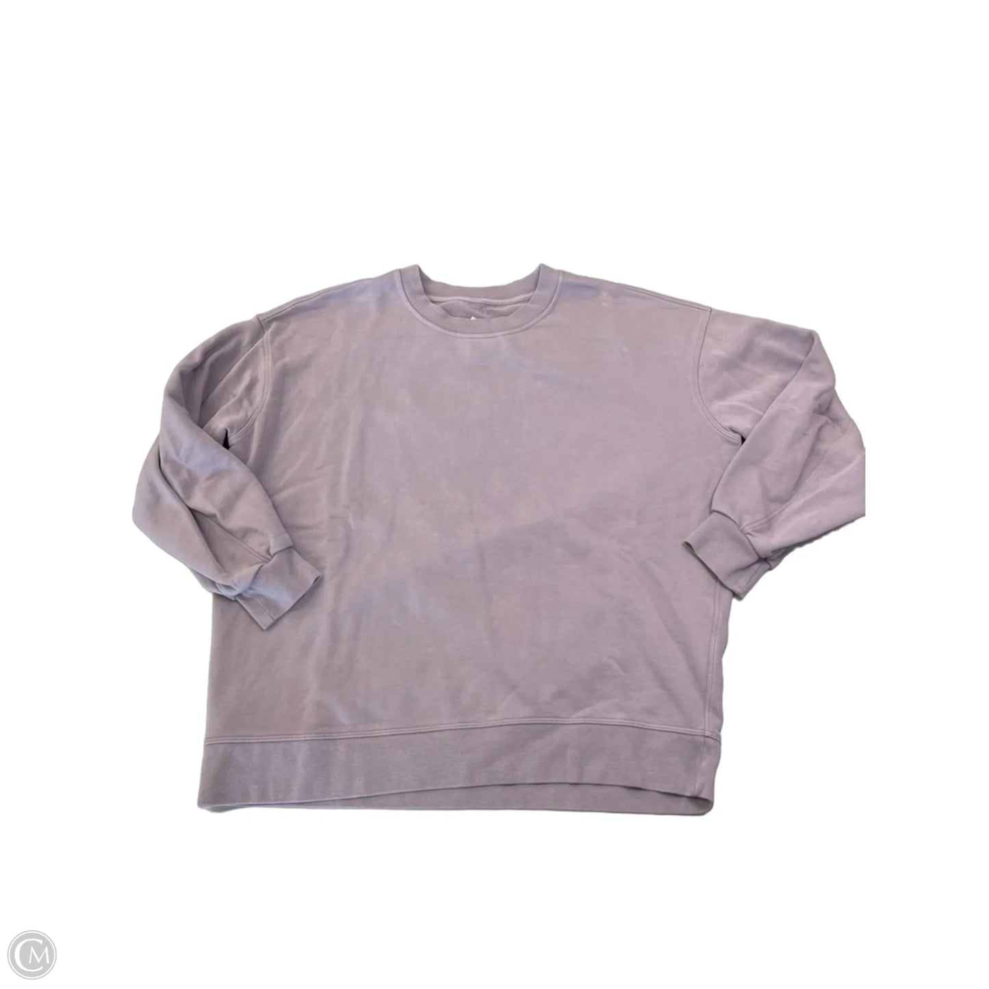 Athletic Sweatshirt Crewneck By Lululemon In Purple, Size: L