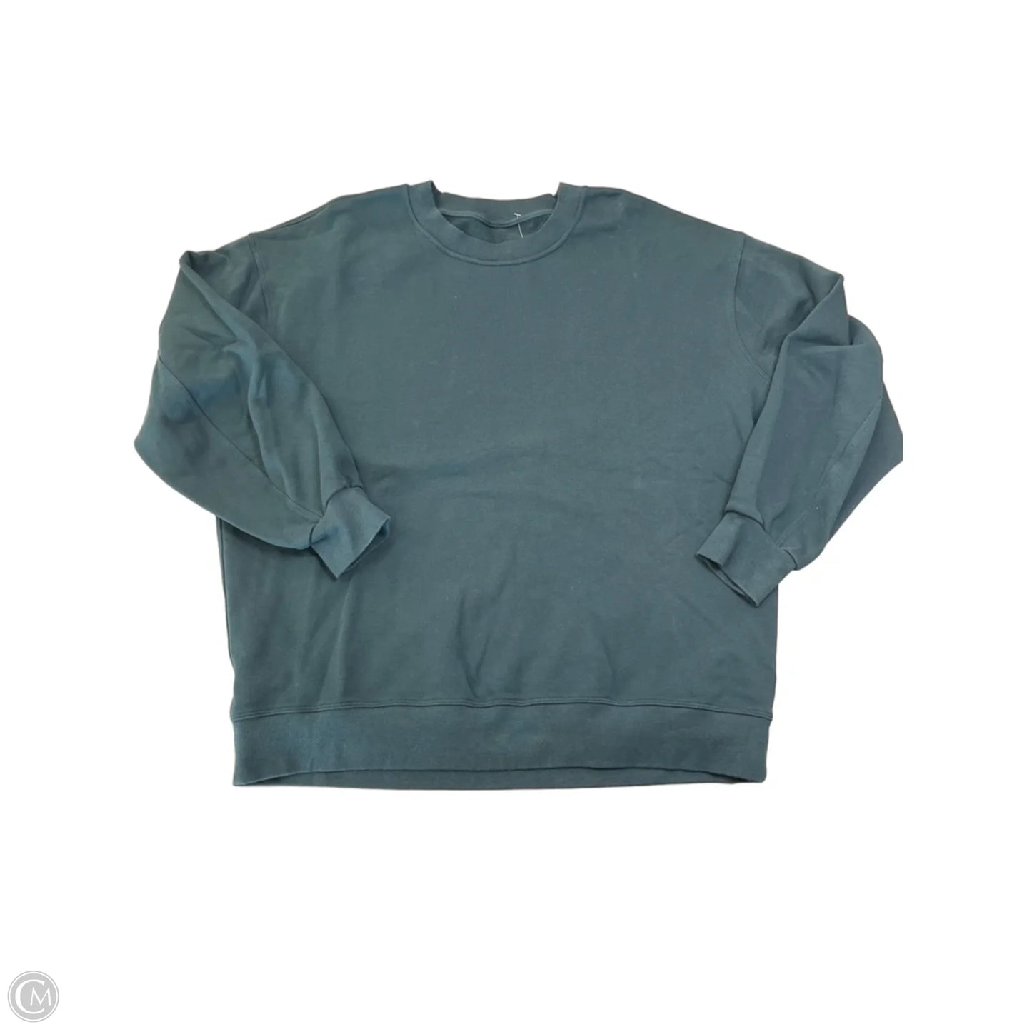 Athletic Sweatshirt Crewneck By Lululemon In Teal, Size: L