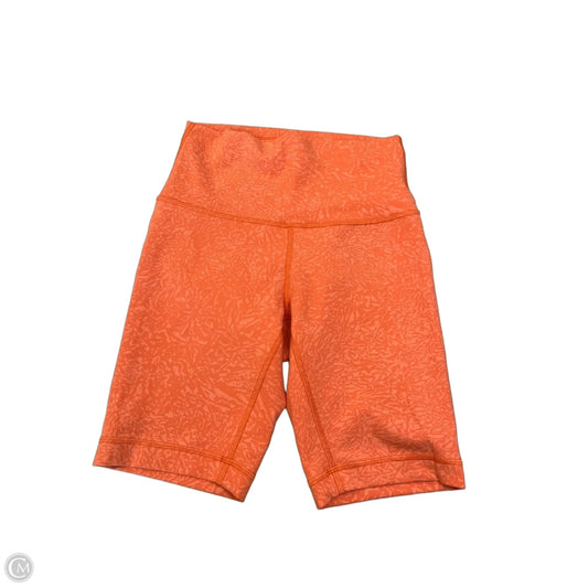 Athletic Shorts By Lululemon In Orange, Size: S