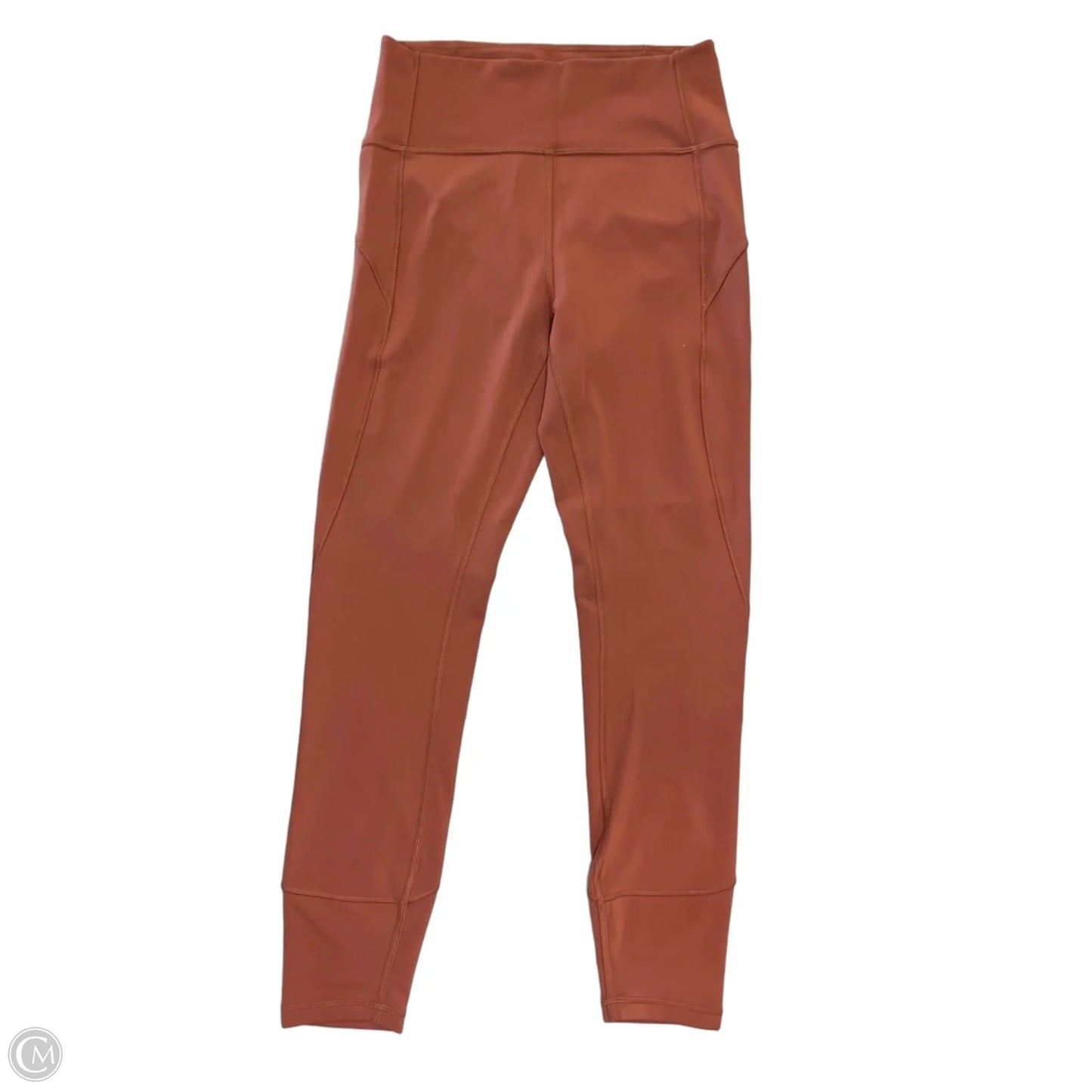 Athletic Leggings By Lululemon In Orange, Size: S