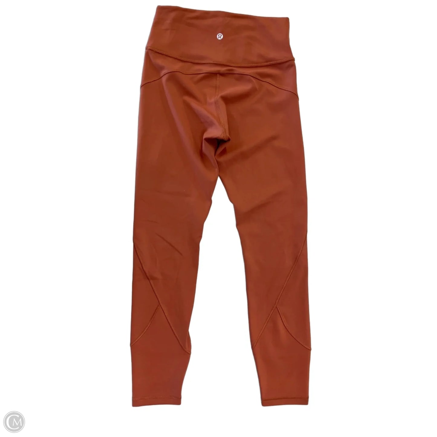 Athletic Leggings By Lululemon In Orange, Size: S