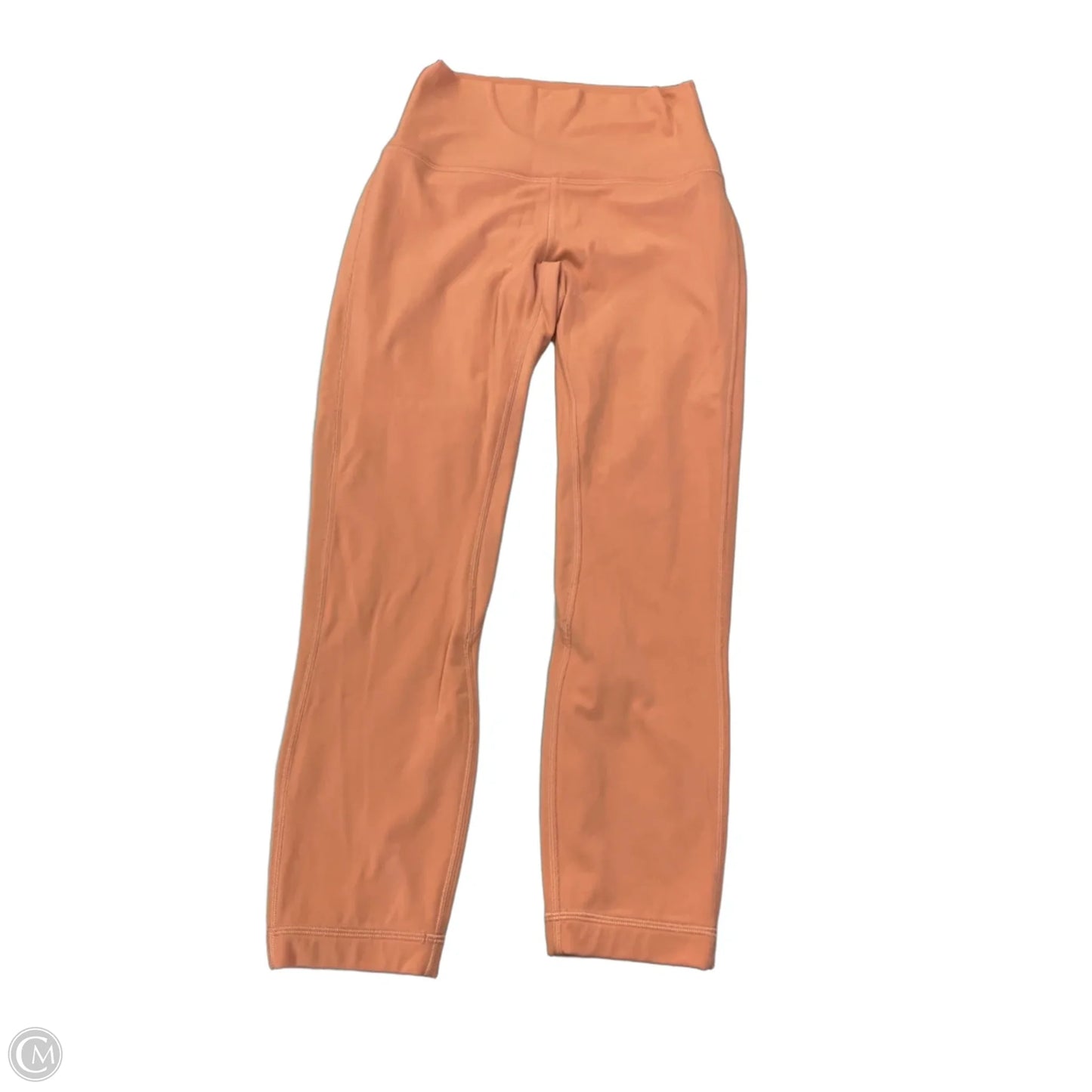 Athletic Leggings Capris By Lululemon In Peach, Size: S