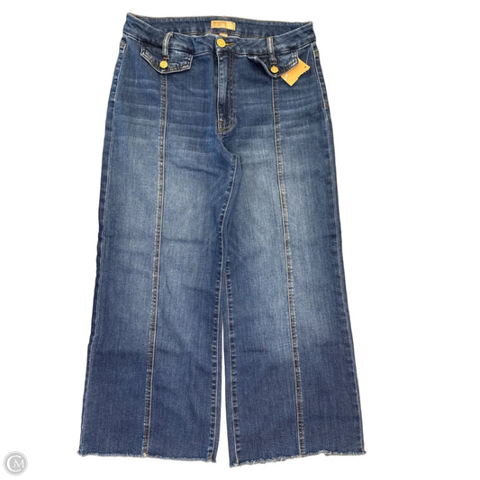 Jeans Wide Leg By Kut In Blue Denim, Size: 10
