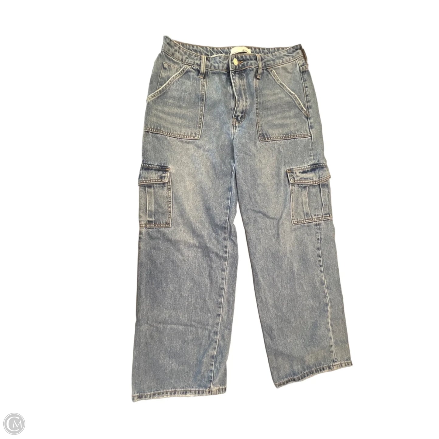 Jeans Wide Leg By Vervet In Blue Denim, Size: 10