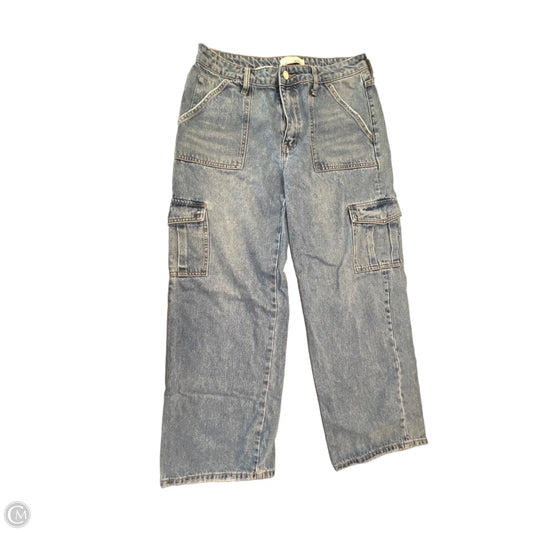 Jeans Wide Leg By Vervet In Blue Denim, Size: 10