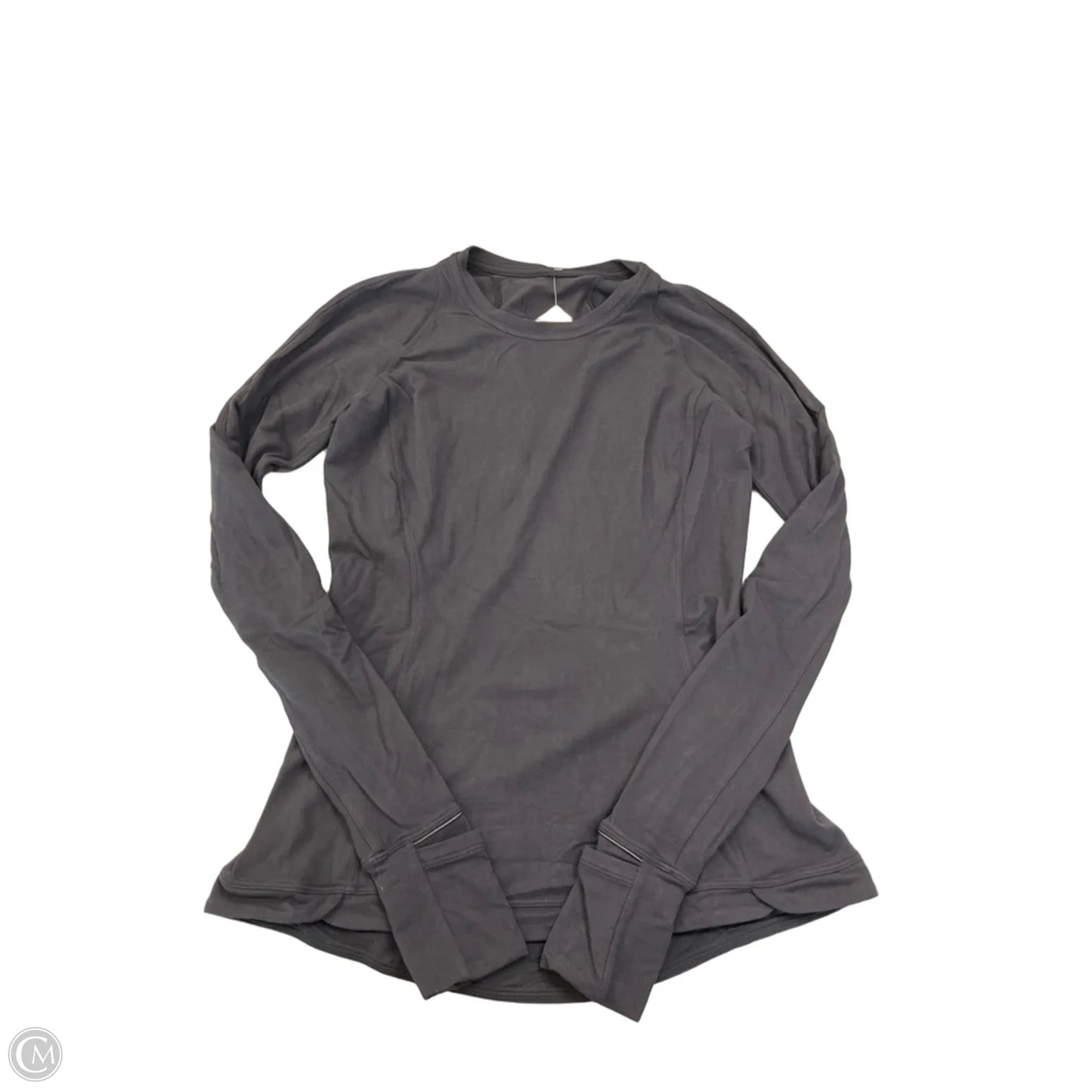 Athletic Top Long Sleeve Crewneck By Lululemon In Black, Size: S