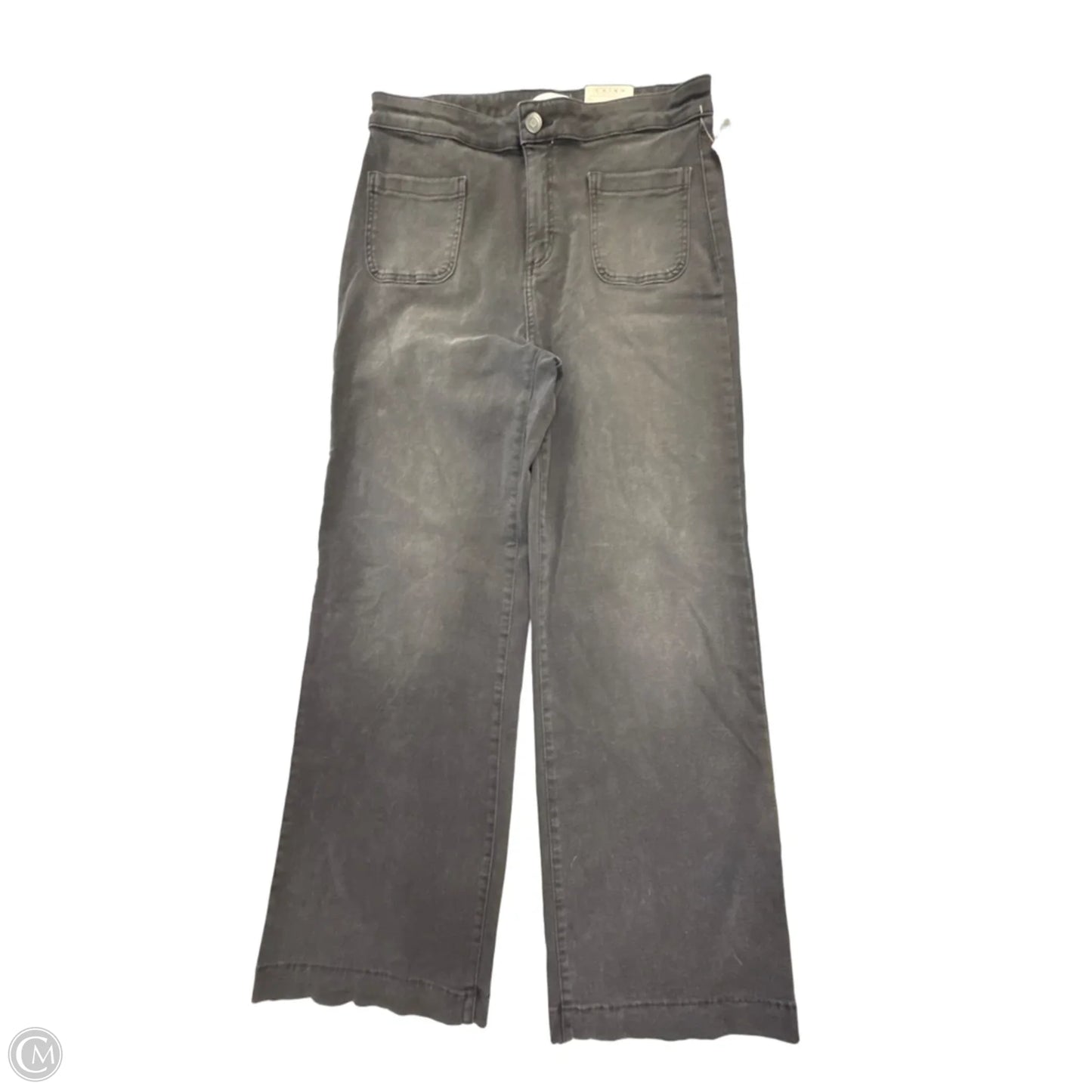Jeans Wide Leg By Lc Lauren Conrad In Black Denim, Size: 12