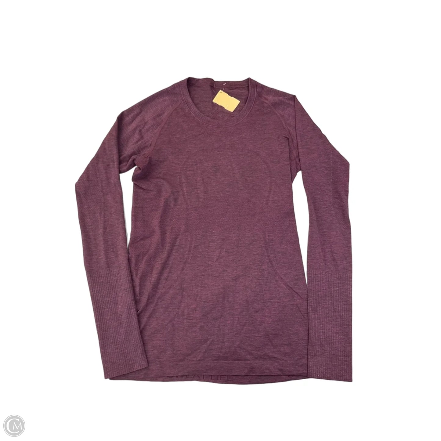 Athletic Top Long Sleeve Crewneck By Lululemon In Purple, Size: M