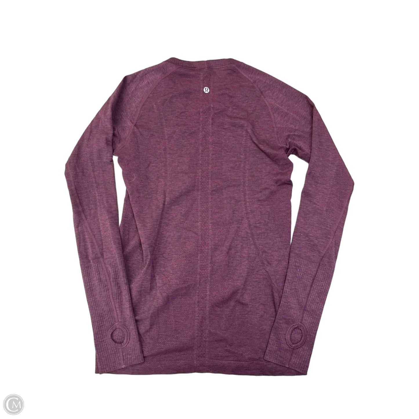 Athletic Top Long Sleeve Crewneck By Lululemon In Purple, Size: M