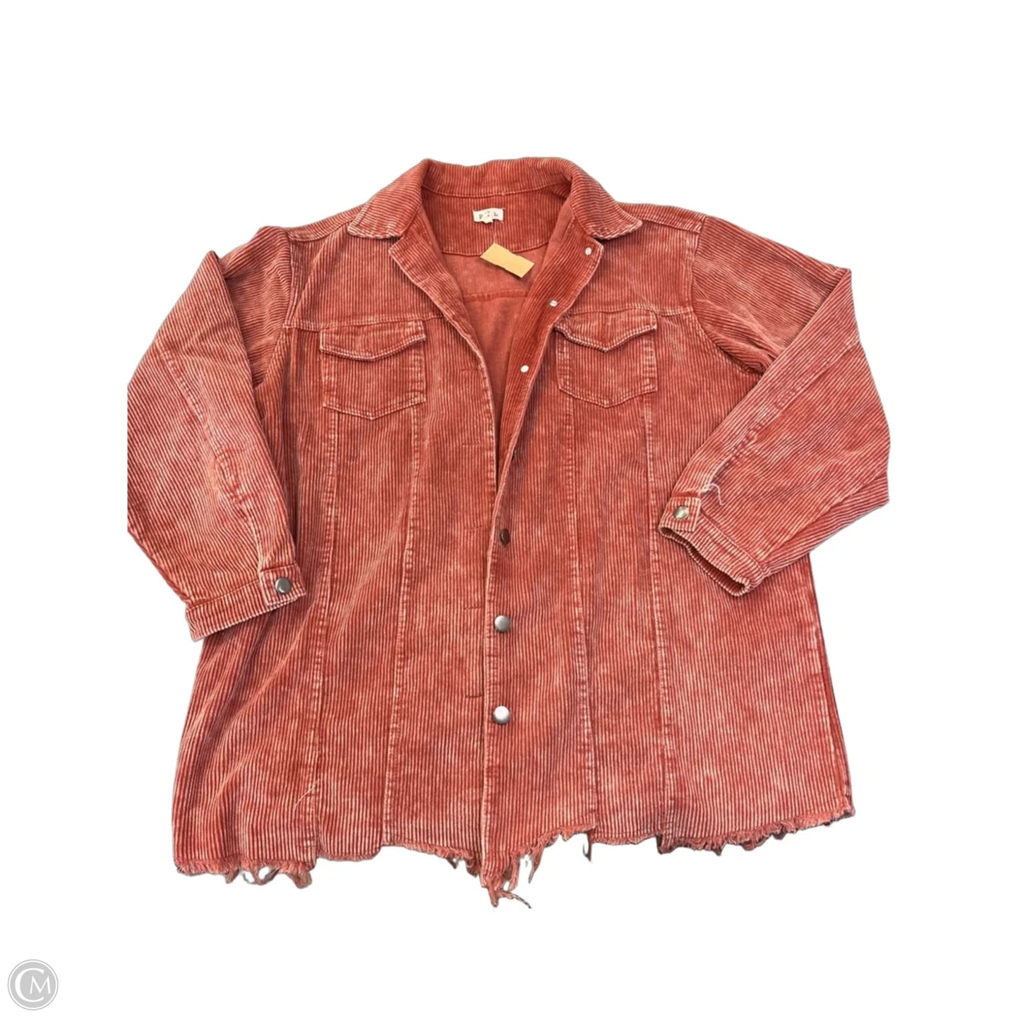 Jacket Shirt By Pol In Red, Size: M