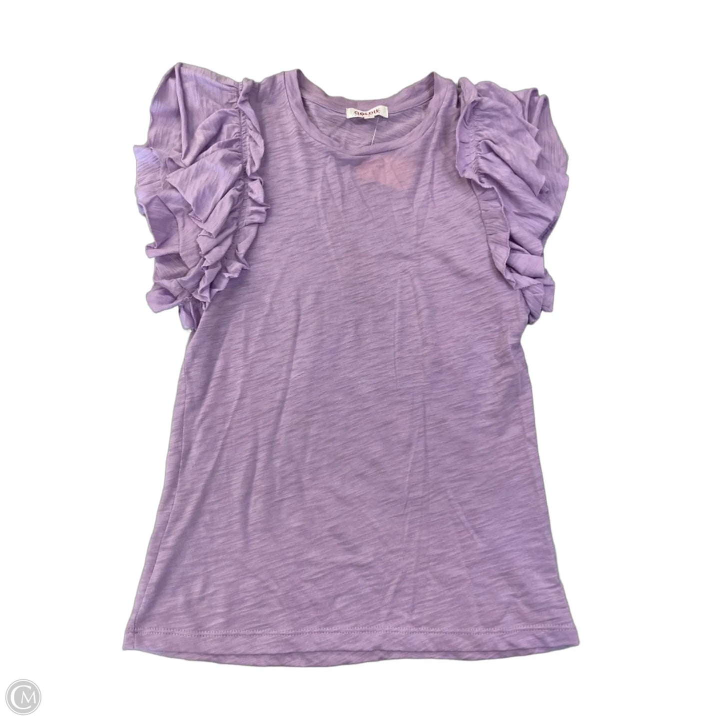 Top Short Sleeve By Cmb In Purple, Size: Xs