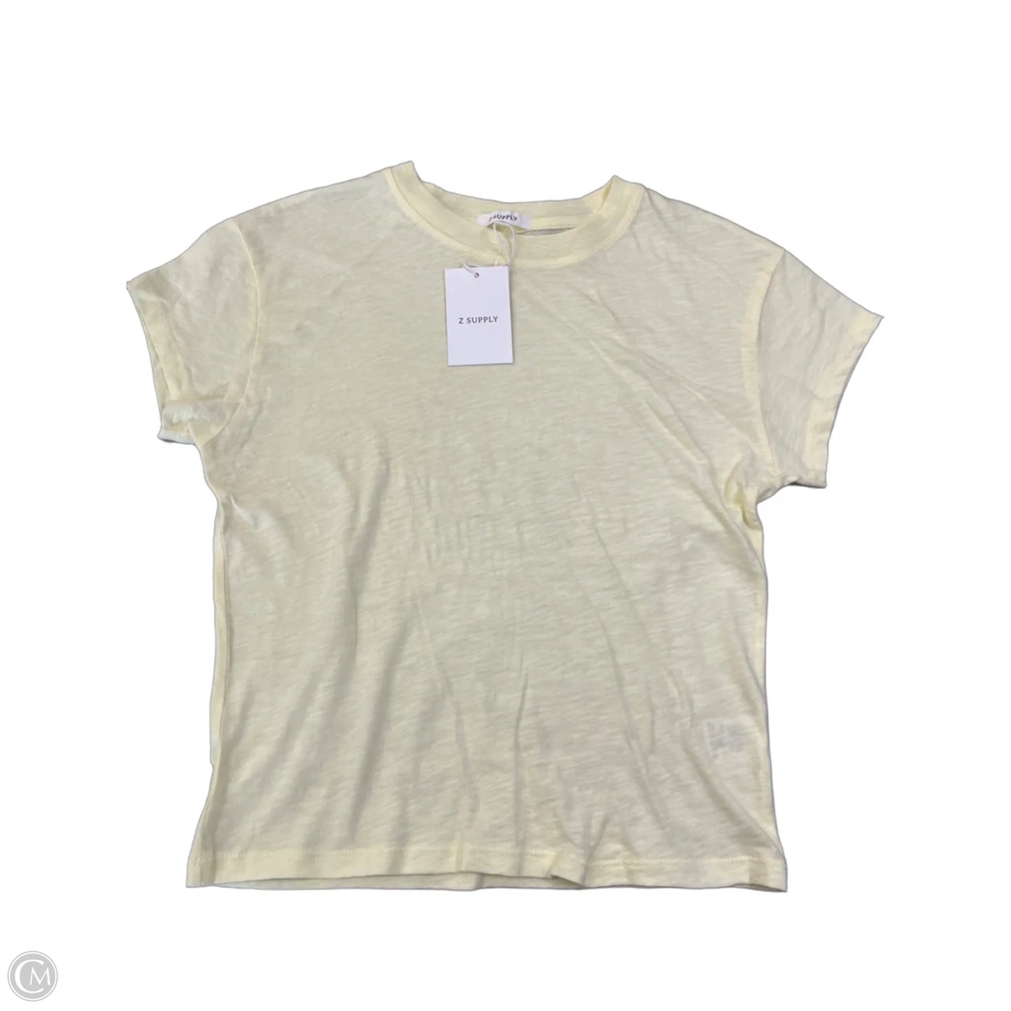 Top Short Sleeve Basic By Z Supply In Yellow, Size: Xs