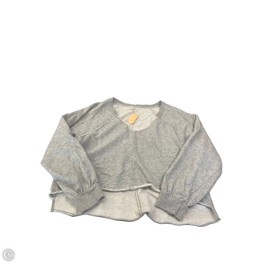 Top Long Sleeve By Pilcro In Grey, Size: M