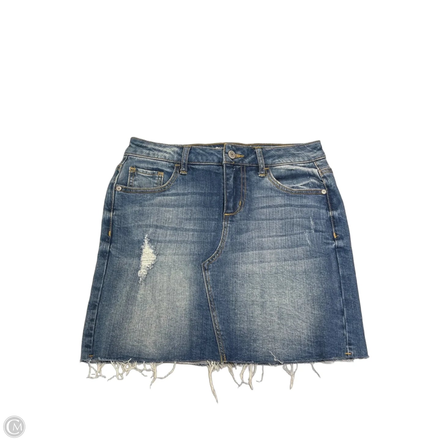 Skirt Mini & Short By Altard State In Blue Denim, Size: Xs