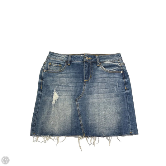 Skirt Mini & Short By Altard State In Blue Denim, Size: Xs