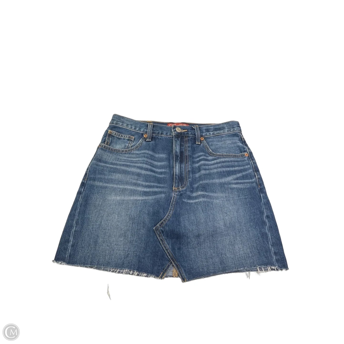 Skirt Mini & Short By Lucky Brand In Blue Denim, Size: Xs