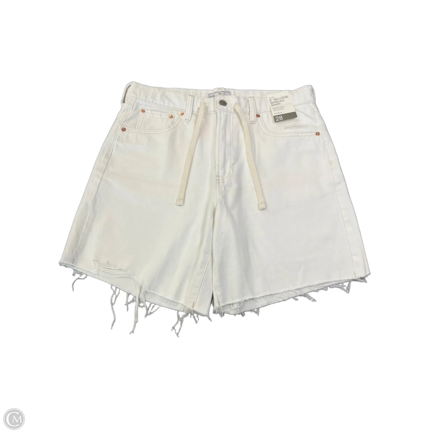 Shorts By Gap In White Denim, Size: S